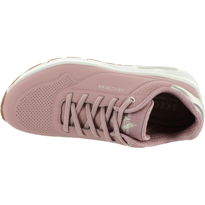 Кросівки жіночі Skechers UNO Shimmer Away Rose Gold (36.5 EU) - рожеві, Durabuck, Duraleather, сітка