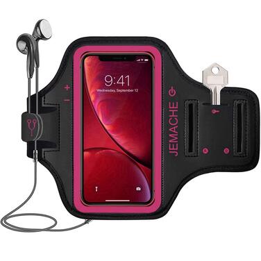 Брелок-тримач для iPhone 16, 15, 14, 13, 12, 11 від JEMACHE для занять спортом (рожевий)