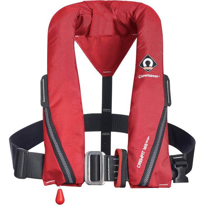 Рятувальний жилет автоматичний Crewsaver Crewfit 165N Sport для водного спорту та вітрильництва, унісекс, червоний