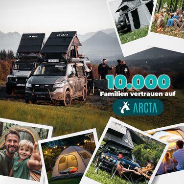 ARCTA® LED кемпінговий ліхтар на акумуляторі – ретро кемпінг ліхтар, IPX4 вологостійкий, димування 20-450lm – ліхтар для намету, саду, кемпінгу, LED Powerbank