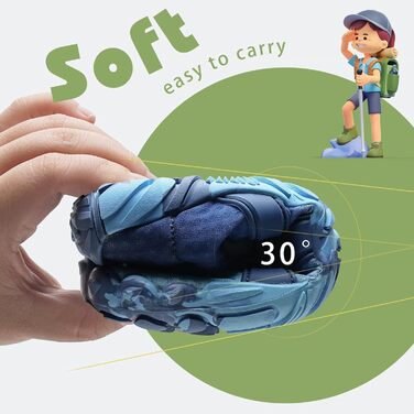 Дитячі шльопанці IceUnicorn для хлопчиків та дівчаток, шкарпетки для плавання, піску, трекінгу, бігу по стежках (26 EU, Синій акула)