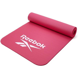 Reebok килимок для тренувань 7 мм рожевий, нековзкий, з натуральної гуми — для фітнесу, гімнастики, домашніх тренувань