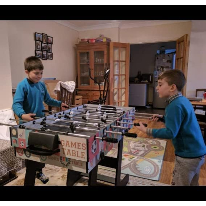 Спортивний ігровий стіл 4 FT 4-в-1 Steady: Білліард/Снукер, Футбол, Настільний футбол, Хокей, Настільний теніс