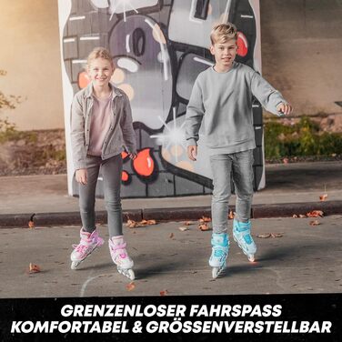 Інлайни Apollo Super Blades X Pro LED, розмір 31-34, біло-рожеві, для жінок, дітей та підлітків