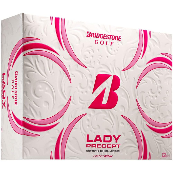 Гольф-м'ячі Bridgestone Lady Precept 2021 рожеві, гума