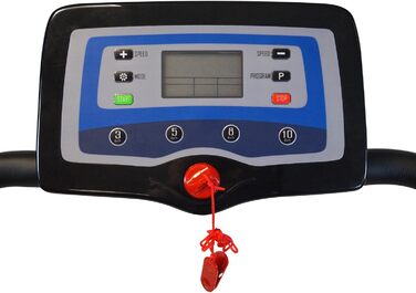 Біговий доріжка MAXOfit MF-17 для дому: складаний, тихий електромотор 1-10 км/год, 12 програм, LCD-дисплей