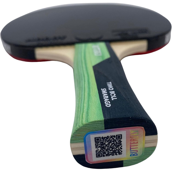 Настільна ракетка Butterfly 85018 Timo Boll Smaragd, чорна/зелена, стандарт
