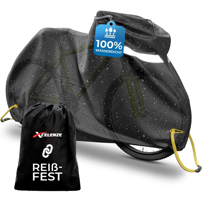 Водонепроникний чохол для велосипеда Xcelenze з відбивачами, міцний та з UV-захистом (XXL, для 2 велосипедів)