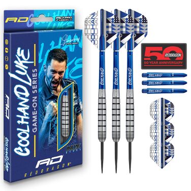 Дарти RED DRAGON Game On Professional Player Series Stahlspitze (Сталеві наконечники) - Комплект для гри з дротиками Coolhand