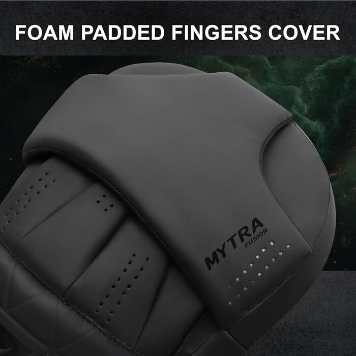 Рукавиці для боксу Mytra Fusion Box Pratzen Gebogen - чорні, для MMA, муай-тай, карате, кікбоксингу