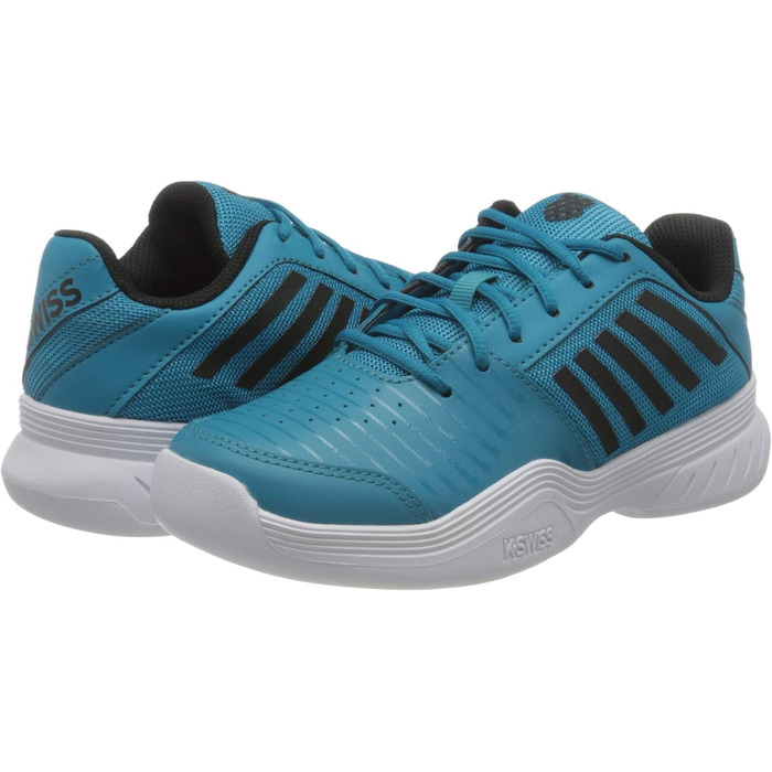 Тенісне взуття K-Swiss Court Express Carpet для хлопчиків, розмір 18 EU, кольори: Algiers Blue, Black, White