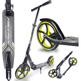 Самокат WeLLIFE Freeride RGX з великими колесами 200 мм, передньою амортизацією, для дорослих і дітей, міський складаний скутер