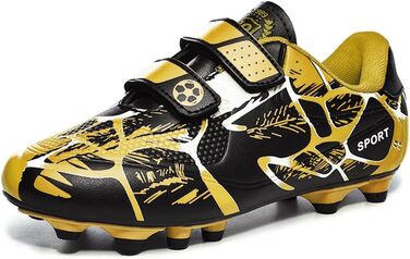 Дитячі футбольні бутси для хлопчиків та дівчаток, унісекс, зелені, чорно-жовті, розмір 28-37