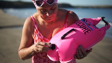Водонепроникна плаваюча сумка Swim Secure 28 л, рожева