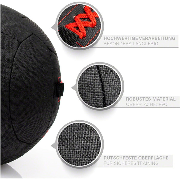 Стійка м'яч для волейболу Sport-Tec Robusta, 35 см, 3 кг, жовтий/червоний