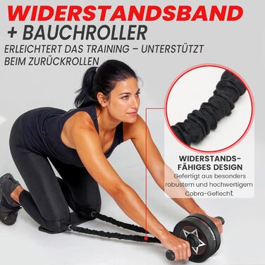 Набір для тренування пресу та всього тіла – 7 елементів, чорний | Домашній фітнес для чоловіків та жінок