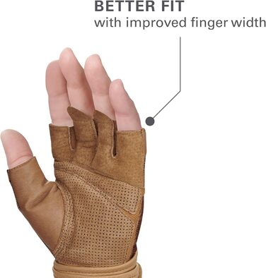 Рукавички Harbinger Pro Gloves - Легкі та гнучкі для підтримання середнього навантаження, унісекс (бежевий, L)
