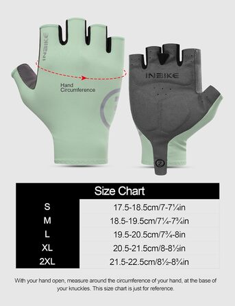Велосипедні рукавички INBIKE літні, дихаючі, з гелевою подушкою, для шосе та MTB, антиковзаючі, з відбиваючими елементами, чоловічі/жіночі (S, Зелений)