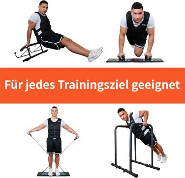 Універсальна вага-нагрузка DH FitLife 20 кг для фітнесу та силових тренувань – жилет обтяжувач для бігу, чоловіків та жінок