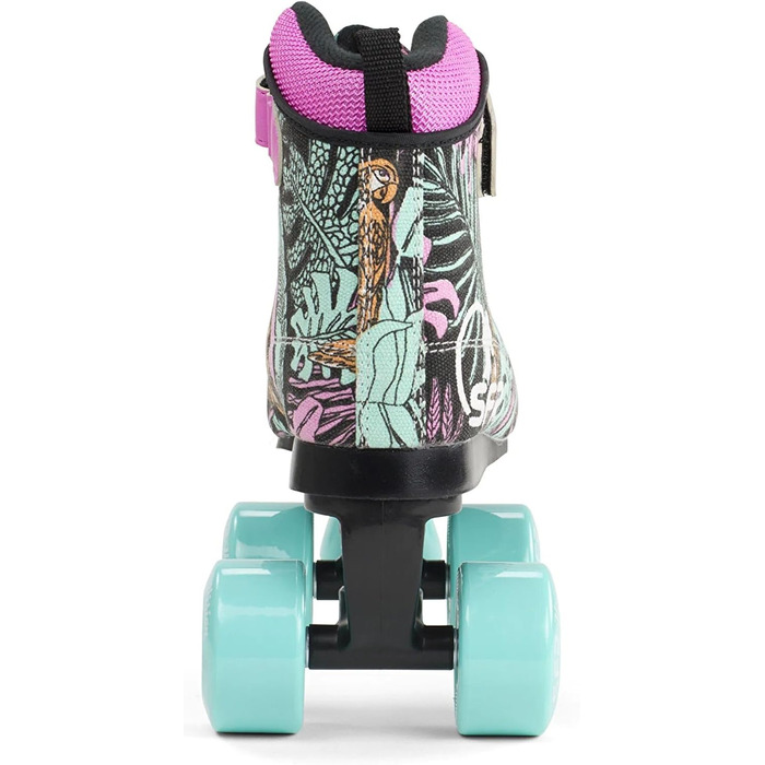 Дитячі ролики SFR Kinder Vision Canvas Rollschuhe 35.5 EU Рожеві (Квітковий принт)