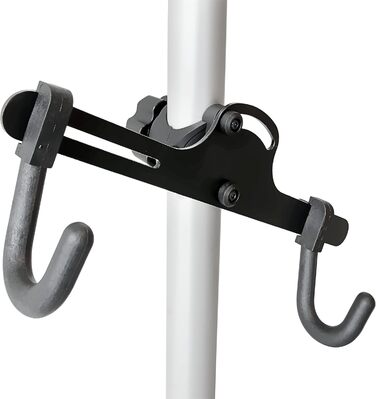 Тeleskop-fahrradhalterung Relaxdays для 2 велосипедів, регульований, срібно-чорний, STANDARD (160-340 см)