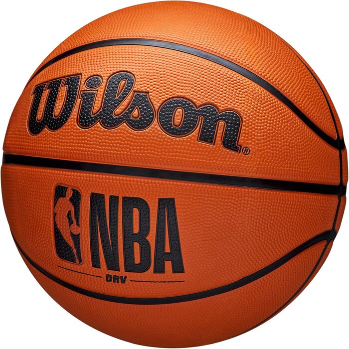 Баскетбольний м'яч Wilson NBA DRV Serie для гри в приміщенні та на вулиці, коричневий, розмір 7