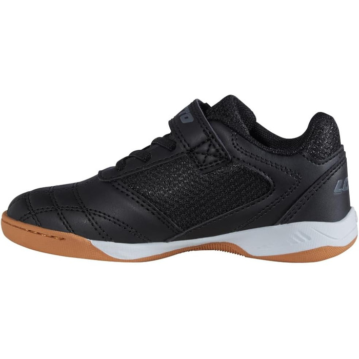 Дитячі спортивні кросівки Lotto Whizzer K для залу, чорні (Black Dk Grey), розмір 30 EU