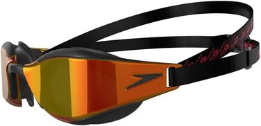 Окуляри для плавання Speedo Fastskin Hyper Elite для дорослих, дзеркальні, унісекс, чорний/сірий/золотий