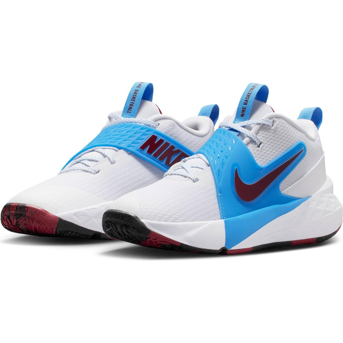 Кросівки баскетбольні Nike Team Hustle D 12 (36.5 EU) білі, червоні, сині