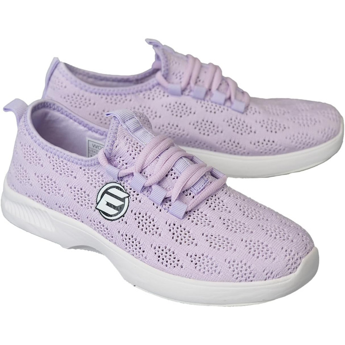 Жіночі боулінг-шоу ELITE Kona: легкі, атлетичні, дихаючі, в'язані, універсальні підошви, 38.5 EU, фіолетовий