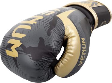 Боксерські рукавички Venum Elite Dark Camouflage, Gold, 8 Oz