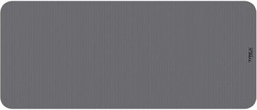 TREX SPORT Килимок для гімнастики та фітнесу | Товстий та м'який, 190x80x1 см, з ручкою для перенесення, неслизький, сірий | Килимок для йоги