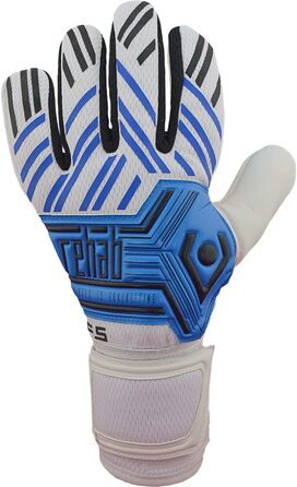Воротарські рукавички Rehab Core NC Pro Grip для футболу, білі/сині, дорослі та діти, розмір 5-11