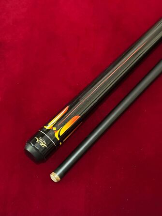 Професійний більярдний кий Tai Ba Cues Billardqueue, канадський клен, 13 мм наконечник, 121.9 см, 544 г, блакитний/чорний