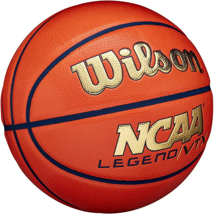 Баскетбольний м'яч Wilson NCAA Legend №7, помаранчево-золотий, для дорослих, універсальний