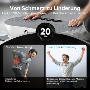 Вібраційна платформа MERACH для тренувань та формування тіла з Bluetooth, LED-екраном та регулюванням швидкості