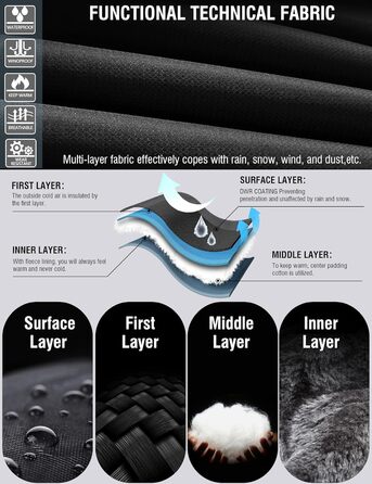 Зимова куртка для чоловіків, сноубордистська куртка, тепла, водонепроникна, для активного відпочинку, вітронепроникна, знімний капюшон, XL, червона