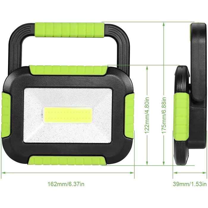 LED кемпінговий ліхтар 10W з акумулятором 4400mAh, 1000lm, 3 режими, димер, для кемпінгу, намету, надзвичайних ситуацій