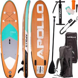 Надувна SUP-дошка Apollo iSUP 10’8/12’ комплект: весло, насос, для початківців і профі