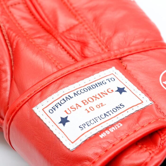 Боксерські рукавички adidas IBA з липучкою, 12 oz, червоні, для тренувань та змагань, унісекс