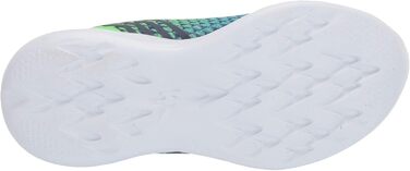 Дитячі кросівки Skechers Go Run 600 Baxtux, 37 EU, темно-синій, сітка, синтетика, оздоблення лайм