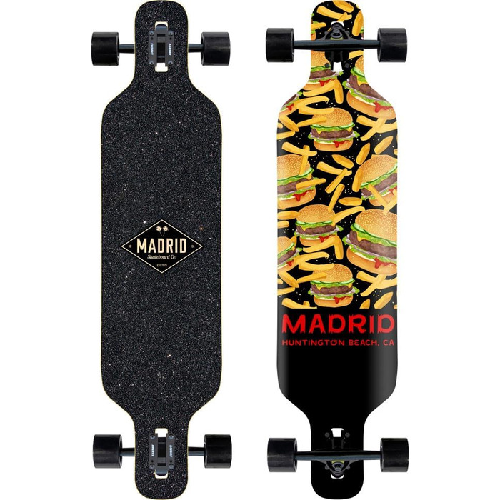 Лонгборд Madrid Skateboards Weezer Drop Thru Burger, повний комплект