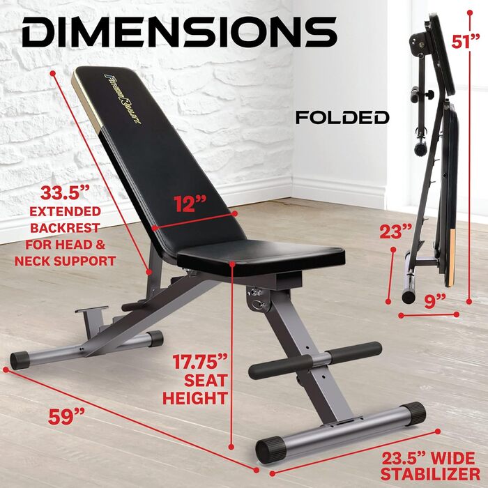 Силова лава Fitness Reality 1000 Super Max з 12 регульованими положеннями, до 363 кг, універсальна лавка для домашніх тренувань