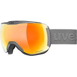Гірськолижна маска Uvex Downhill 2100 CV, унісекс, універсальний розмір, колір сірий/помаранчевий, захист від ультрафіолету
