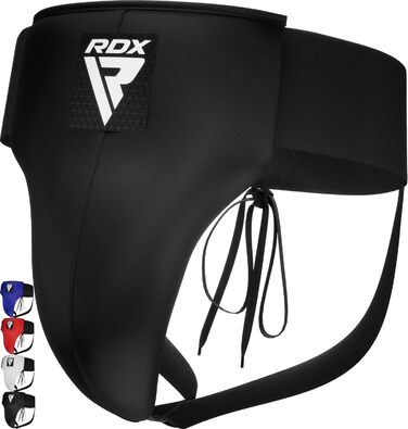 Чоловічий захисний пах RDX для бойових мистецтв, SATRA, Maya Hide шкіра, захист паху для боксу, MMA, кікбоксингу, тайського боксу, тхеквондо, чорний, розмір M