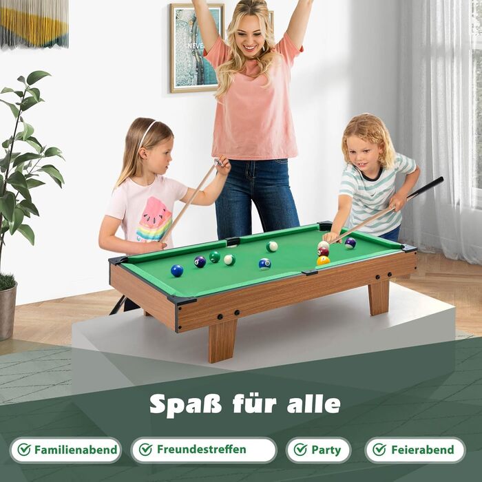 DREAMADE 4-в-1 міні-ігровий стіл: футбол, хокей, більярд, теніс. Ідеально для дітей та дорослих