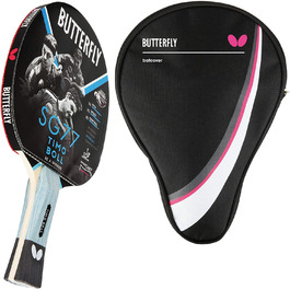 Настільний тенісний ракетка Butterfly Timo Boll SG77, ITTF, для хобі та тренувань, Pan Asia, вигнута ручка smart.Grip