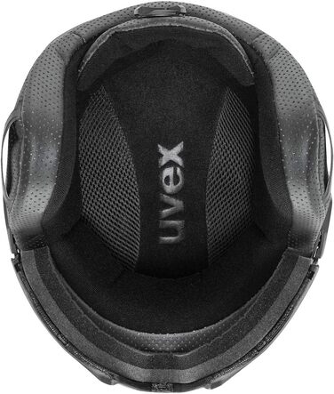 Лижний та сноуборд шолом uvex Instinct Visor з інтегрованим візором, регульований, чорний матовий, для жінок і чоловіків, 56-58 см