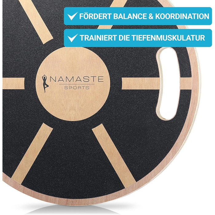 Баланс борд NAMASTE Sports® – антиковзкий тренажер для рівноваги, універсальний для дорослих, підлітків і дітей, для всього тіла
