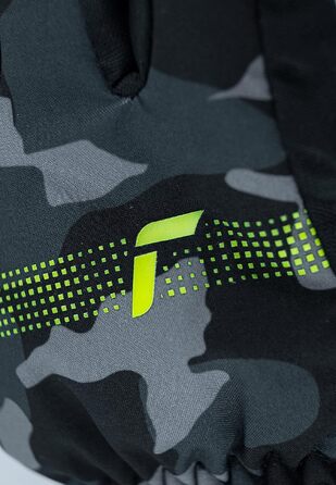 Дитячі зимові рукавички Reusch Maxi R-TEX XT водонепроникні та вітрозахисні для хлопчиків та дівчаток, чорно-камуфляжні, розмір III (3-4 роки)